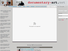 Tablet Screenshot of documentary-art.net